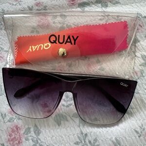 Quay Australia Black Oversized Sunglasses